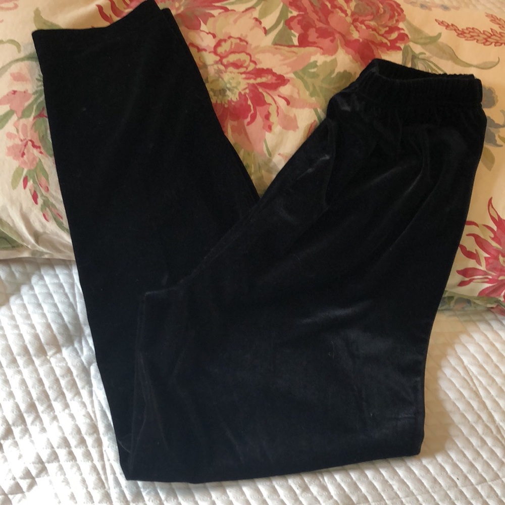 Vintage 90’s DRESS BARN Size Large Velvet PullOn Cozy Dressy LeggingESQUE NEW